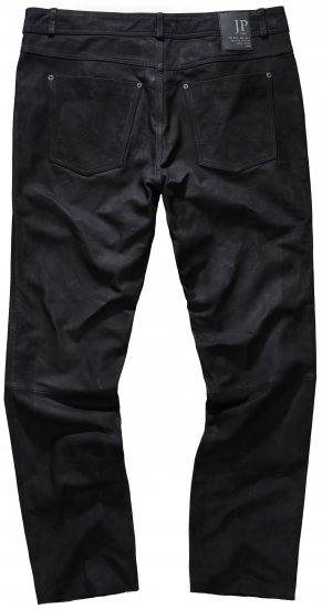 JP1880 Leather Pants Regular Fit Buffalo Nubuck Black - Дънки и панталони - мъжки Дънки и панталони големи размери