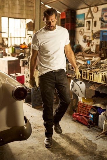 JP1880 Leather Pants Regular Fit Buffalo Nubuck Dark Brown - Дънки и панталони - мъжки Дънки и панталони големи размери