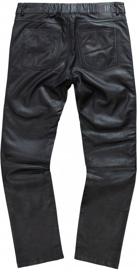 JP1880 Leather Pants Regular Fit Finest Lamb Nappa Black - Дънки и панталони - мъжки Дънки и панталони големи размери