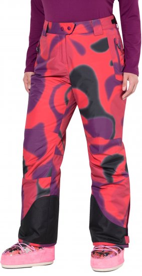 Ulla Popken Hyprar Ski Pants Waterproof Velcro Closure Shaped Knees Berry Pink - Дамски Дънки & Панталони в Големи Размери – Plus Size - 