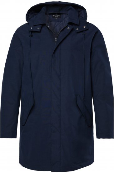 Boston Park 844403 Parka with Hood Navy - Якета - мъжки якета големи размери
