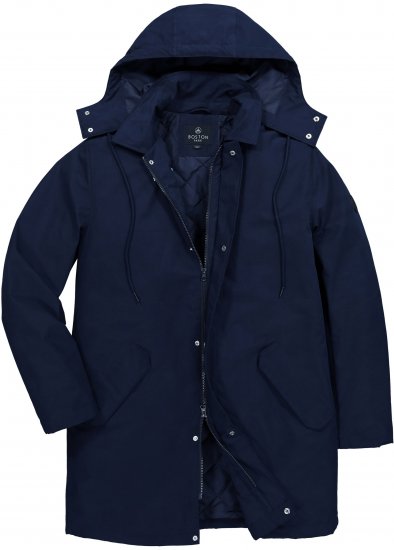 Boston Park 844403 Parka with Hood Navy - Якета - мъжки якета големи размери