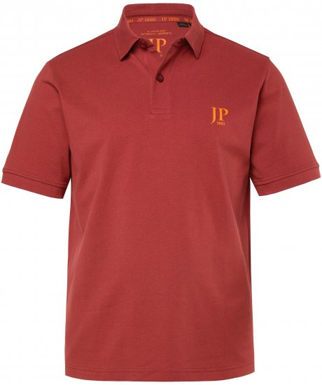 JP1880 Polo Shirts 2-pack Piqué Red Orange - Поло тениски - мъжки тениски с яка големи размери