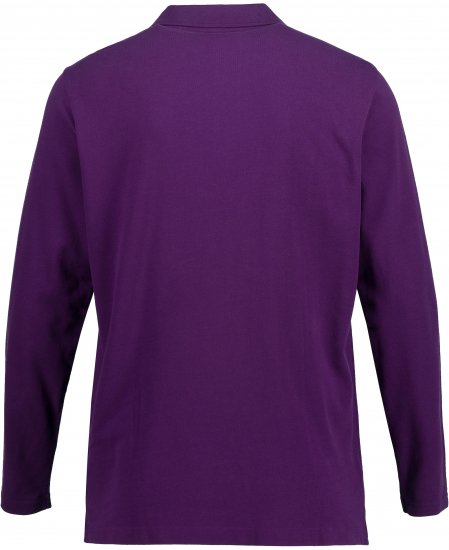 JP1880 Polo Shirt Long Sleeve Pique Purple - Поло тениски - мъжки тениски с яка големи размери