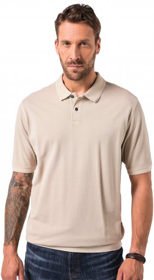 JP1880 Polo Shirt Short Sleeve Pique Dark Dusty Pink - Поло тениски - мъжки тениски с яка големи размери