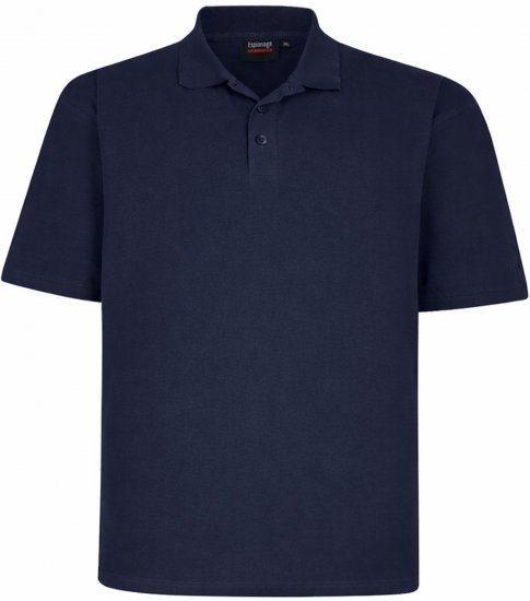 Espionage P074 Basic Short Sleeve Polo Navy - Поло тениски - мъжки тениски с яка големи размери