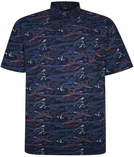 Espionage P177 All Over Print Polo Navy - Поло тениски - мъжки тениски с яка големи размери