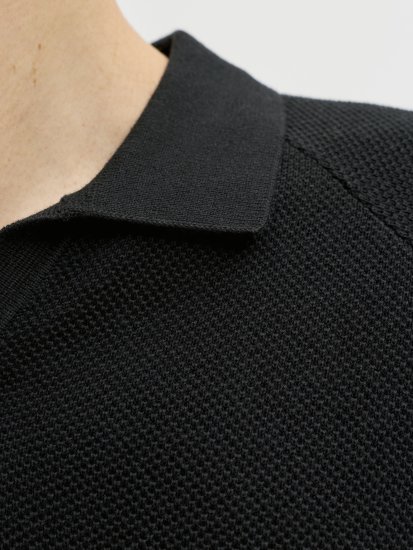 Jack & Jones Hill Поло Тениска С Къс Ръкав Черна - Поло тениски - мъжки тениски с яка големи размери