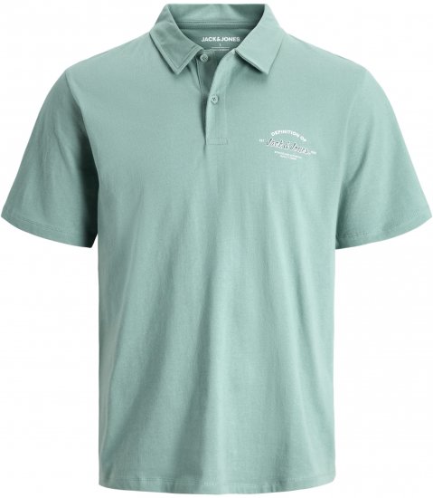 Jack & Jones Brandon Short Sleeve Polo Turquoise - Поло тениски - мъжки тениски с яка големи размери