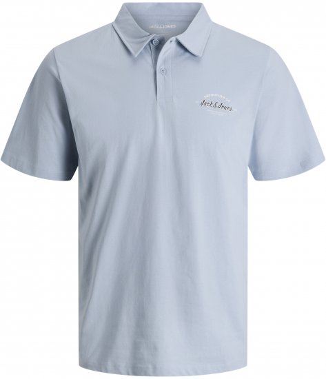 Jack & Jones Brandon Short Sleeve Polo Blue - Поло тениски - мъжки тениски с яка големи размери