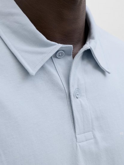 Jack & Jones Brandon Short Sleeve Polo Blue - Поло тениски - мъжки тениски с яка големи размери