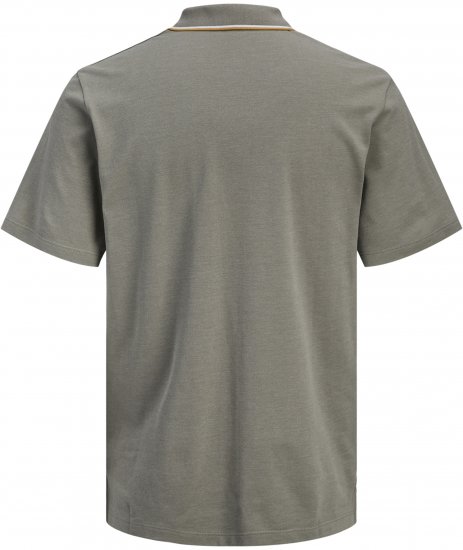 Jack & Jones Blaze Short Sleeve Polo Grey - Поло тениски - мъжки тениски с яка големи размери