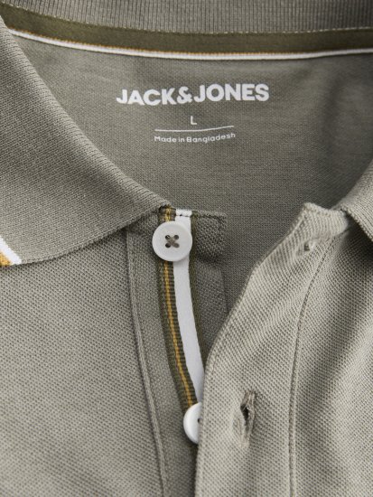 Jack & Jones Blaze Short Sleeve Polo Grey - Поло тениски - мъжки тениски с яка големи размери