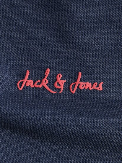 Jack & Jones Blaze Short Sleeve Polo Navy - Поло тениски - мъжки тениски с яка големи размери