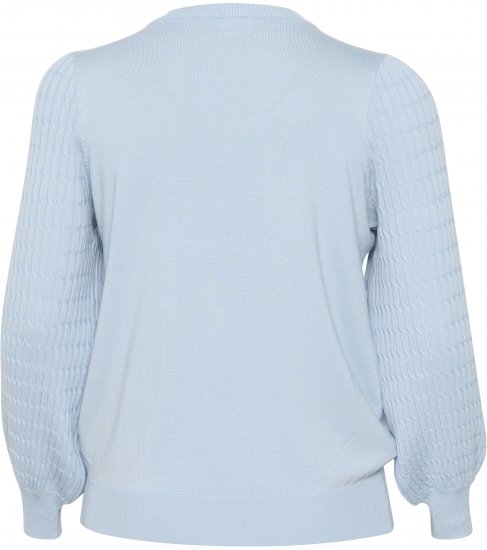 Kaffe Curve Lini Knit Пуловер Celestial Blue - Суичъри & cуичъри с качулка - 