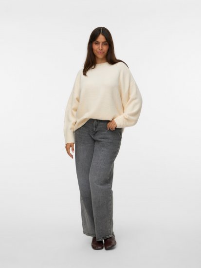Vero Moda Boom Long Sleeve Pullover Birch - Плетени пуловери - 