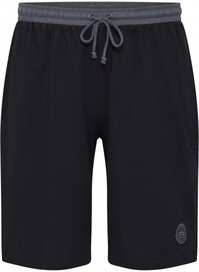 North Latitude Pyjama Shorts Black - Пижами - мъжки пижами големи размери