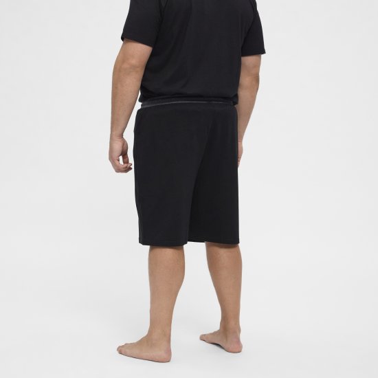North Latitude Pyjama Shorts Black - Пижами - мъжки пижами големи размери