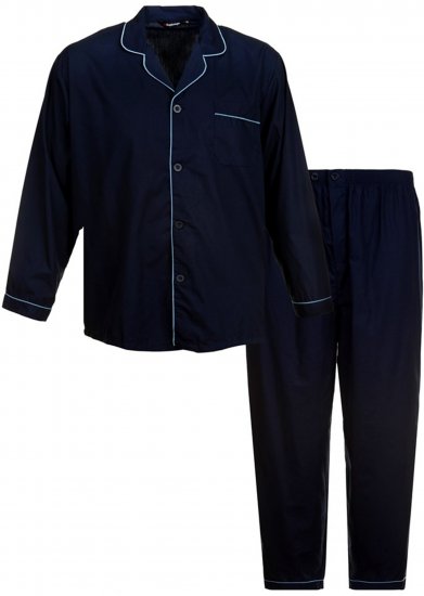 Espionage PJ057A Traditional Pyjama Navy - Бельо & Бански шорти - Мъжко бельо големи размери