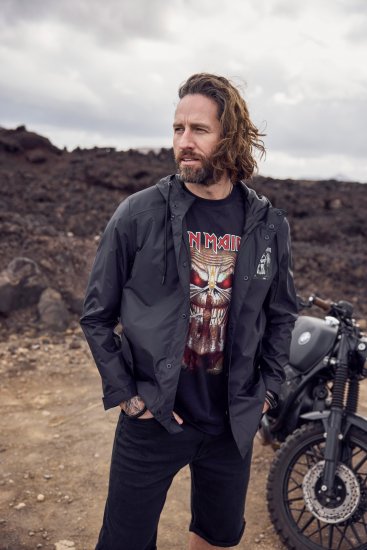 JP1880 Iron Maiden Rain Jacket Black - Спортни дрехи & Връхно облекло - мъжки спортни екипи големи размери