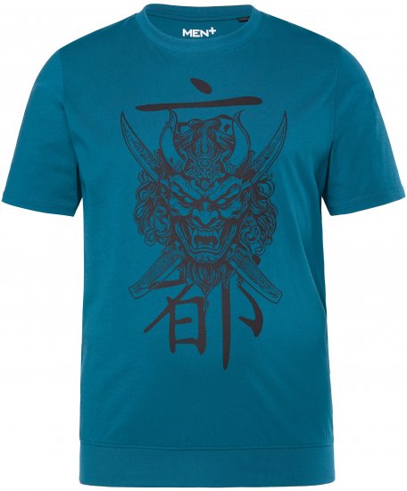 Men Plus T-Shirt Short Sleeve Lagoon Green - Тениски - мъжки тениски големи размери