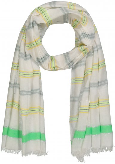 Ulla Popken Glitter Effect Scarf Lime - Аксесоари - 