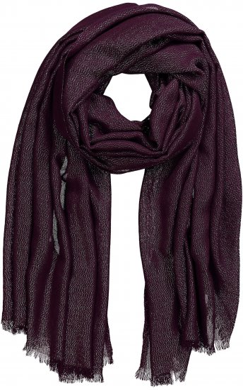 Ulla Popken Metallic Shimmer Scarf Red - Аксесоари - 