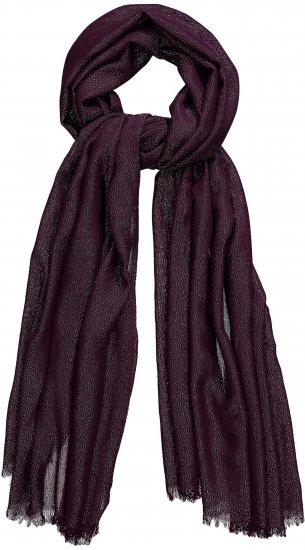 Ulla Popken Metallic Shimmer Scarf Red - Аксесоари - 