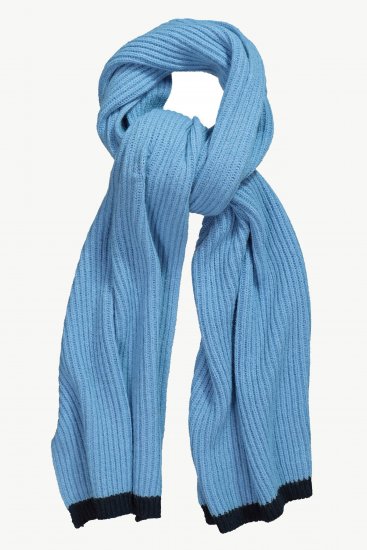 Ulla Popken Two Tone Knit Scarf Light Cornflower - Аксесоари - 