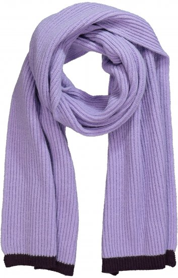 Ulla Popken Two Tone Knit Scarf Lavender - Аксесоари - 