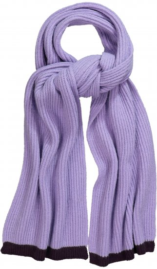 Ulla Popken Two Tone Knit Scarf Lavender - Аксесоари - 