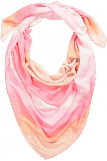 Ulla Popken Square Tie Dye Scarf Light Pink - Аксесоари - 