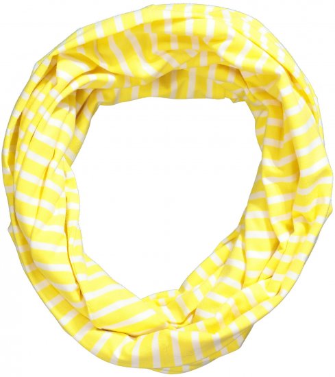 Ulla Popken Striped Infinity Scarf Lemon Yellow - Аксесоари - 