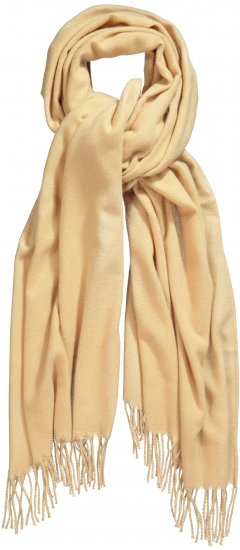 Ulla Popken Fringed Scarf Dark Putty - Аксесоари - 