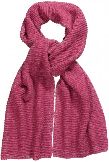 Ulla Popken Garter Stitch Knit Scarf Pink - Аксесоари - 