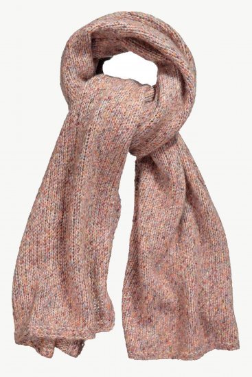 Ulla Popken Heather Knit Wool Blend Scarf Dark Pink - Аксесоари - 