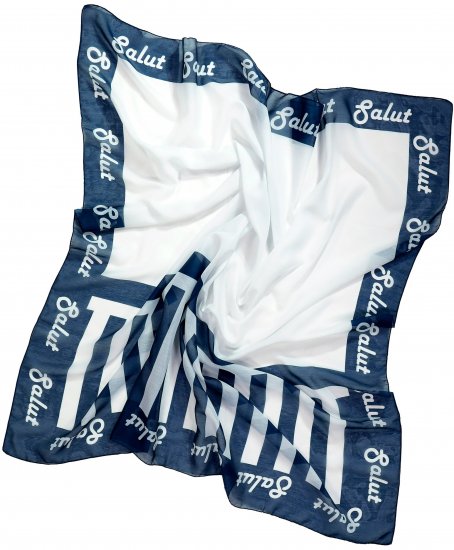 Ulla Popken Maritime Inspired Scarf Deep Aqua - Аксесоари - 