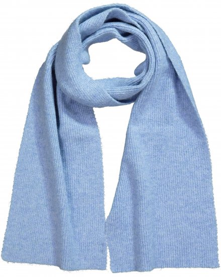Ulla Popken Ribbed Knit Scarf Blue - Аксесоари - 