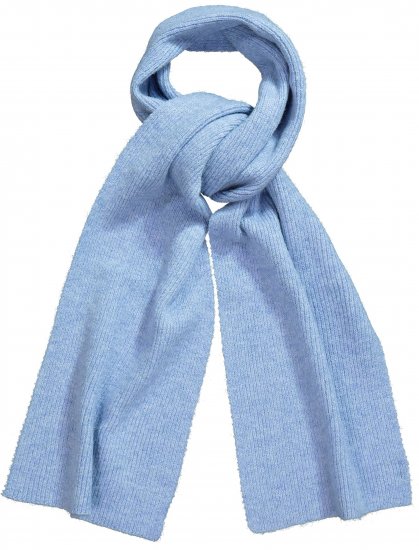 Ulla Popken Ribbed Knit Scarf Blue - Аксесоари - 
