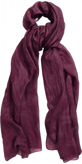 Ulla Popken Silk Scarf Aubergine - Аксесоари - 