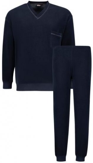 Adamo 119272 Frottier Pyjama Navy - Бельо & Бански шорти - Мъжко бельо големи размери