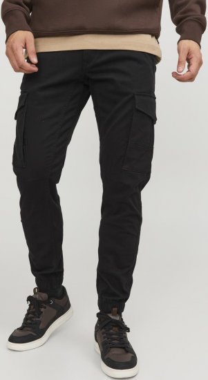 Jack & Jones Paul Flake Cargo Pants Black - Дънки и панталони - мъжки Дънки и панталони големи размери