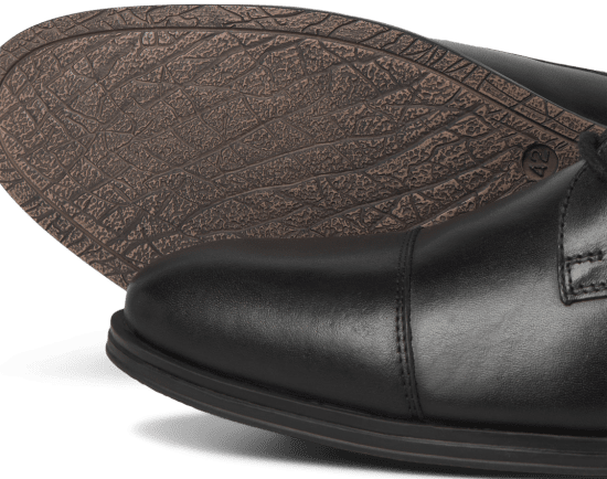 Jack & Jones Raymond Leather Shoes Anthracite - Мъжки oбувки 40-52 - 