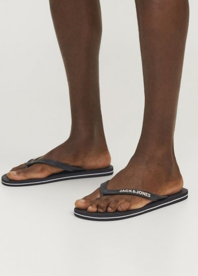 Jack & Jones Basic Flip Flop Slippers Anthracite - Мъжки oбувки 40-52 - 