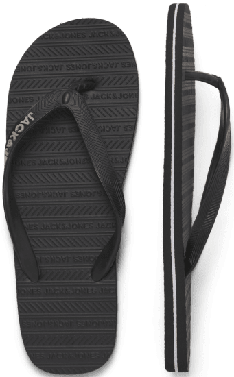 Jack & Jones Basic Flip Flop Slippers Anthracite - Мъжки oбувки 40-52 - 