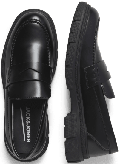 Jack & Jones Baker Loafers Anthracite - Мъжки oбувки 40-52 - 