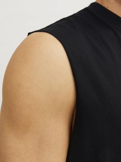 Jack & Jones VESTERBRO Sleeveless T-Shirt Black - Тениски - мъжки тениски големи размери