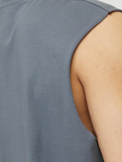 Jack & Jones VESTERBRO Sleeveless T-Shirt Stormy Weather - Тениски - мъжки тениски големи размери