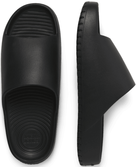 Jack & Jones Ripple Moulded Slider Slippers Anthracite - Мъжки oбувки 40-52 - 