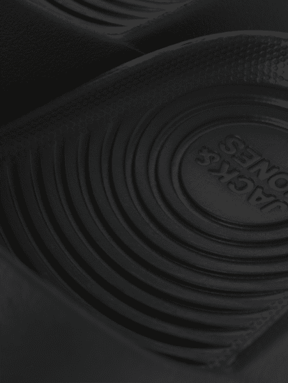 Jack & Jones Ripple Moulded Slider Slippers Anthracite - Мъжки oбувки 40-52 - 